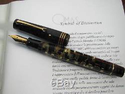 OMAS Extra Lucens Black-Gold Limited Edition Fountain pen Medium 18kt nib MIB