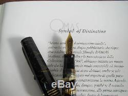 OMAS Extra Lucens Black-Gold Limited Edition Fountain pen Medium 18kt nib MIB