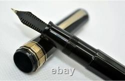 OMAS Milord Black (c. 1980s) fountain pen. PISTON. EXCELLENT. FULLY SERVICED