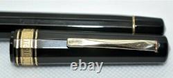 OMAS Milord Black (c. 1980s) fountain pen. PISTON. EXCELLENT. FULLY SERVICED