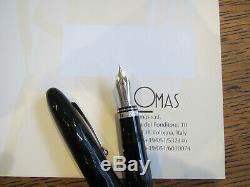 OMAS Ogiva Black guilloche Fountain pen Extra-Fine 18kt nib MIB