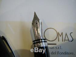 OMAS Ogiva Black guilloche Fountain pen Extra-Fine 18kt nib MIB