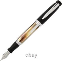 OPUS 88 Fountain Pen BLACK MOP SHELL Dual-Use Fine Point F OP98031502-F