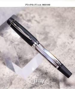 OPUS 88 Fountain Pen BLACK MOP SHELL Dual-Use Fine Point F OP98031502-F