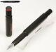 Old Rotring 600 Cartridges Fountain Pen In Black With Knurled Grip With Ob-nib