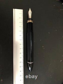 Omas 360 Black And Rhodium Fountain Pen Very Good Condition