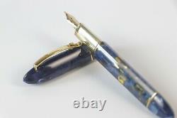 Omas 360 Lucens 1996-2006 LE Fountain Pen in Blue & Gold