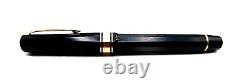 Omas Extra' Black Paragon Large Fountain Pen 18k Gold Nib. Excellent Condition