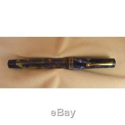 Omas Lucens Blue Fountain Pen x Fine Pt 18 KT Gold X Fine Pt New In Box 062/500