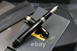 Omas Paragon Black Cotton Resin Fountain Pen