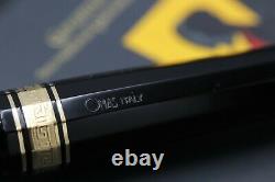 Omas Paragon Black Cotton Resin Fountain Pen