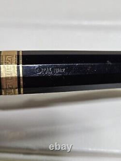 Omas Paragon Fountain Pen Black Cap 18K Gold calligraphy