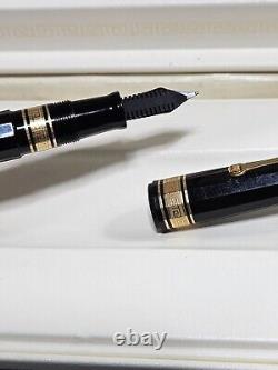 Omas Paragon Fountain Pen Black Cap 18K Gold calligraphy