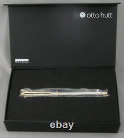 Otto Hutt Design 03 Sterling Silver & Gold Fountain Pen M Nib New In Box