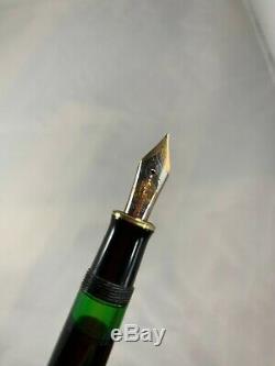 PELIKAN M800 with 14k EF gold nib, black, gold trim, W. Germany. Used. VG cond