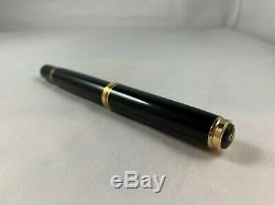 PELIKAN M800 with 14k EF gold nib, black, gold trim, W. Germany. Used. VG cond