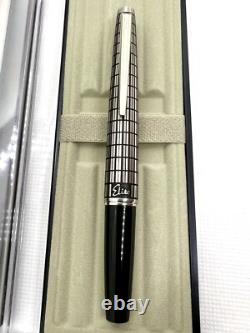 PILOT Fountain Pen Elite Black checks Fine-nib 18k-750 Vintage Made in 1974