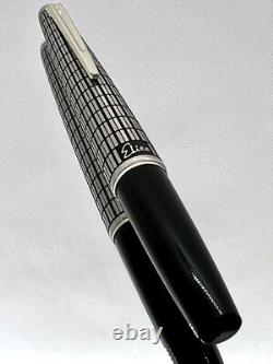 PILOT Fountain Pen Elite Black checks Fine-nib 18k-750 Vintage Made in 1974