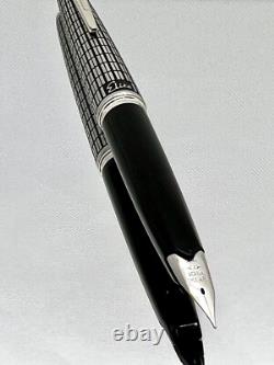 PILOT Fountain Pen Elite Black checks Fine-nib 18k-750 Vintage Made in 1974
