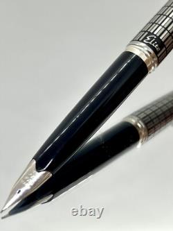 PILOT Fountain Pen Elite Black checks Fine-nib 18k-750 Vintage Made in 1974