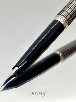 PILOT Fountain Pen Elite Black checks Fine-nib 18k-750 Vintage Made in 1974