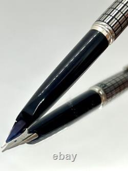 PILOT Fountain Pen Elite Black checks Fine-nib 18k-750 Vintage Made in 1974