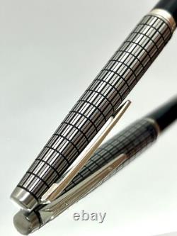 PILOT Fountain Pen Elite Black checks Fine-nib 18k-750 Vintage Made in 1974