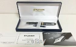PLATINUM Fountain Pen #3776 CENTURY PNB-10000 #1 Black in Black Medium JAPAN