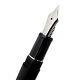 Platinum Fountain Pen#3776 Century Rhodium Finish #7-1 Black Diamond Nibsize Ef