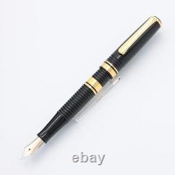 PLATINUM Fountain Pen 3776 Gathered Black Nib M 14K