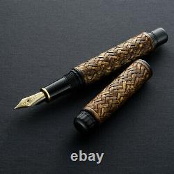 PLATINUM Izumo Bamboo Knitting Fountain Pen Yokoajiro PBA-120000Y Nib B