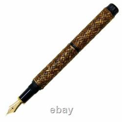 PLATINUM Izumo Bamboo Knitting Fountain Pen Yokoajiro PBA-120000Y Nib B