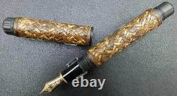 PLATINUM Izumo Bamboo Knitting Fountain Pen Yokoajiro PBA-120000Y Nib B