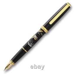 PLATINUM fountain pen size F Crane PTL-18000M #18 Makie 14k (Bikoh)