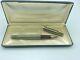 Parker 75 Cisele Fountain Pen Sterling Silver Red Section Mint Boxed 14k Med Nib