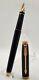Parker 75 Fountain Pen Black Withgold Trim, 18k Gold Fine Nib France Q 1980/90