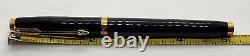 Parker 75 Fountain Pen Black withGold Trim, 18K Gold Fine Nib FRANCE Q 1980/90