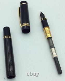 Parker Duofold Centennial Black Fountain Pen 18k Gold Nib NEW in BOX