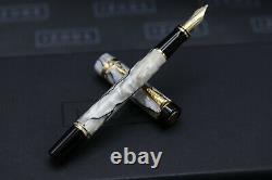 Parker Duofold International Pearl and Black Fountain Pen 1992 MK1