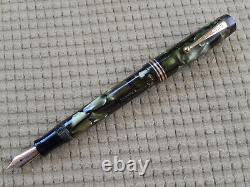 Parker Duofold Sea Green Pearl and Black Fountain Pen