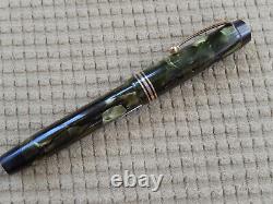 Parker Duofold Sea Green Pearl and Black Fountain Pen