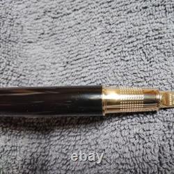 Parker Fountain Pen Black With Gold Trim. Medium Nib