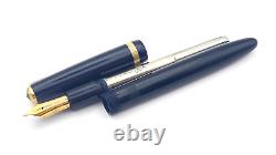 Parker Maxima Duofold Fountain Pen In Black 14k Medium Nib Made In England