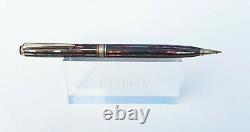 Parker Striped Duofold 1940 Vacumatic Red Black Pearl Set Speedline Restored