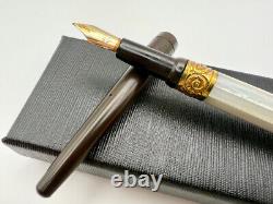 Paul E Wirt Mother Of Pearl Slip Cap Eyedropper Fountain Pen F 14k Flex