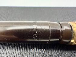 Paul E Wirt Mother Of Pearl Slip Cap Eyedropper Fountain Pen F 14k Flex