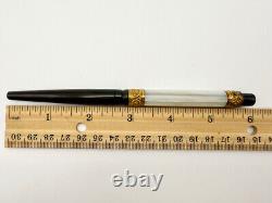 Paul E Wirt Mother Of Pearl Slip Cap Eyedropper Fountain Pen F 14k Flex