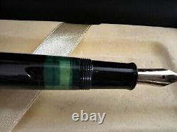 Pelikan 120 Pen Fountain Pen Black Total Pen Gold 14K Ef IN Piston Marking