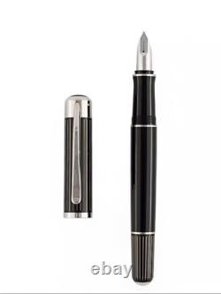 Pelikan Ductus Fountain Pen Silver-Black P3100 Special Edition Extra Fine