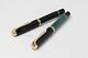 Pelikan Fountain Pen M1000 / M 1000 In The Colors Black Or Green-black